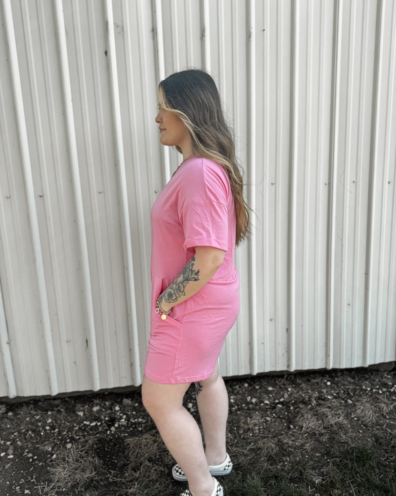 Pink T-Shirt Romper *FINAL SALE*