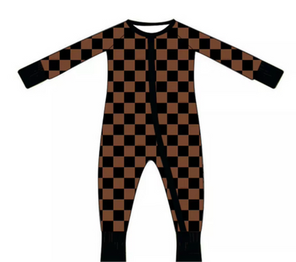 CHECKERED COCOA ZIPPY