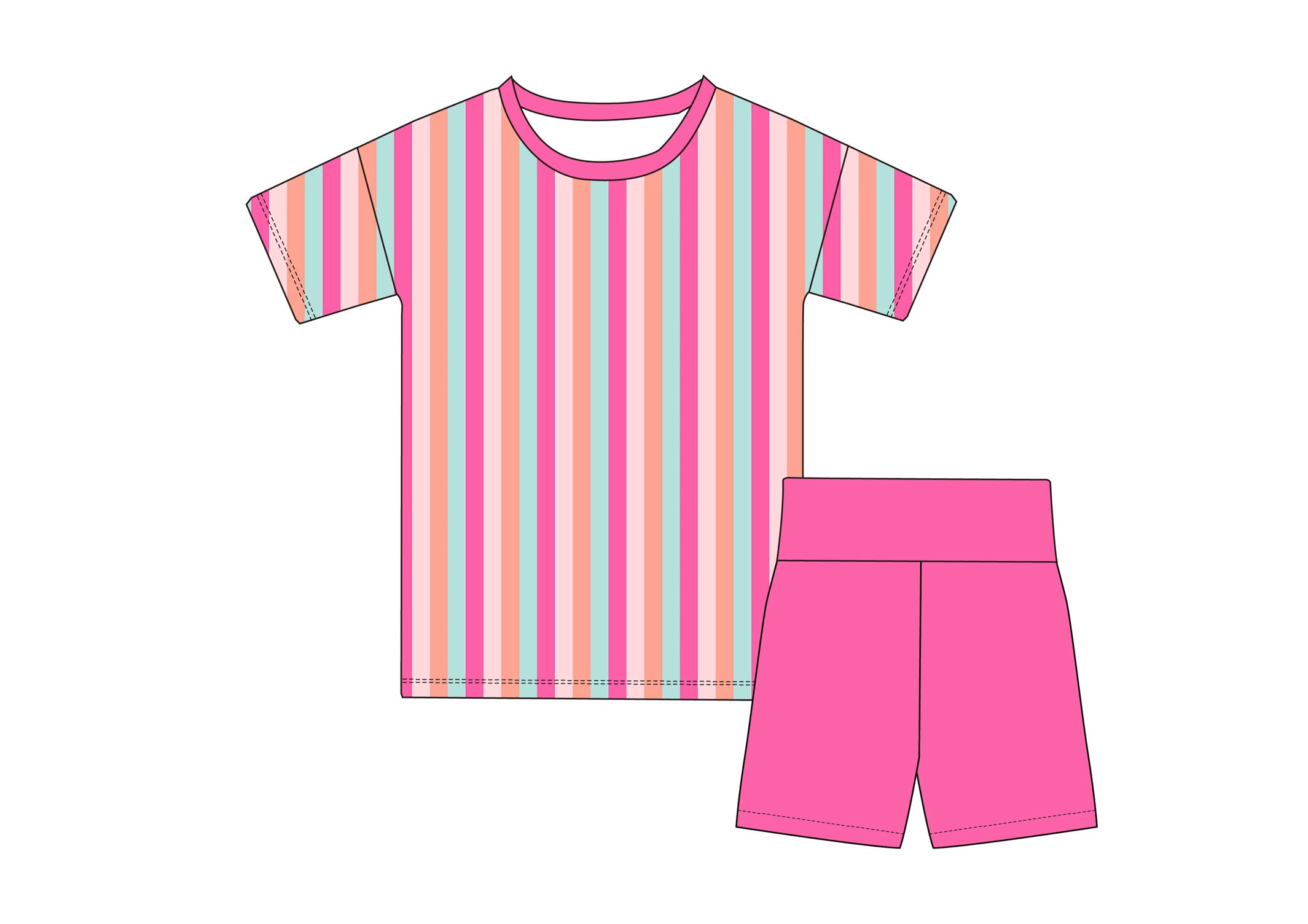 WOMENS BIKER SET