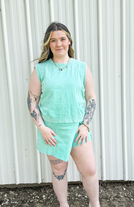 Teal Tank&Skort *FINAL SALE*