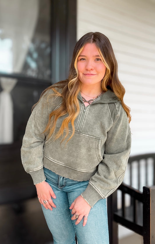 VINTAGE SAGE PULLOVER