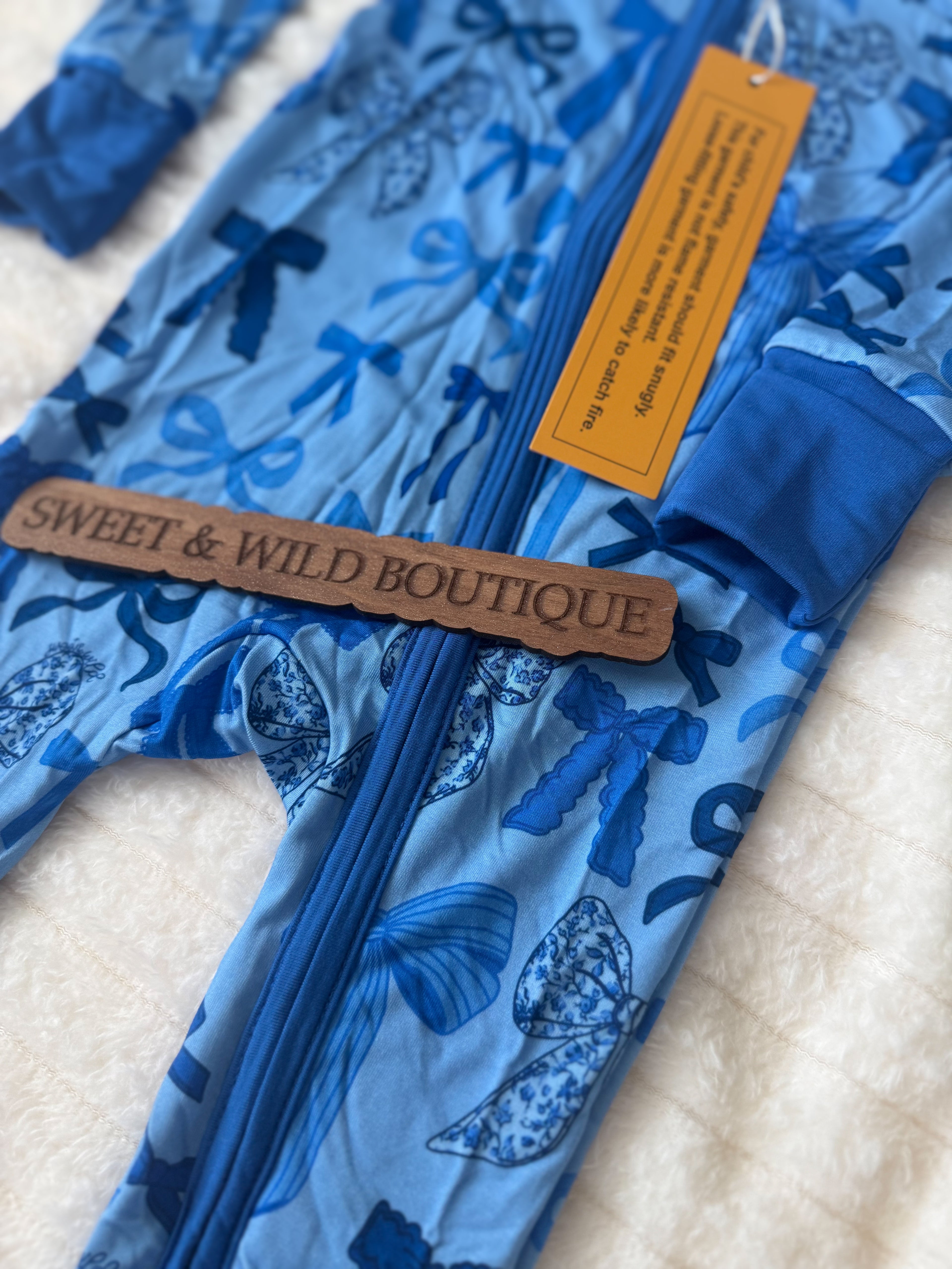 DARLING TOILE BOW ZIPPY