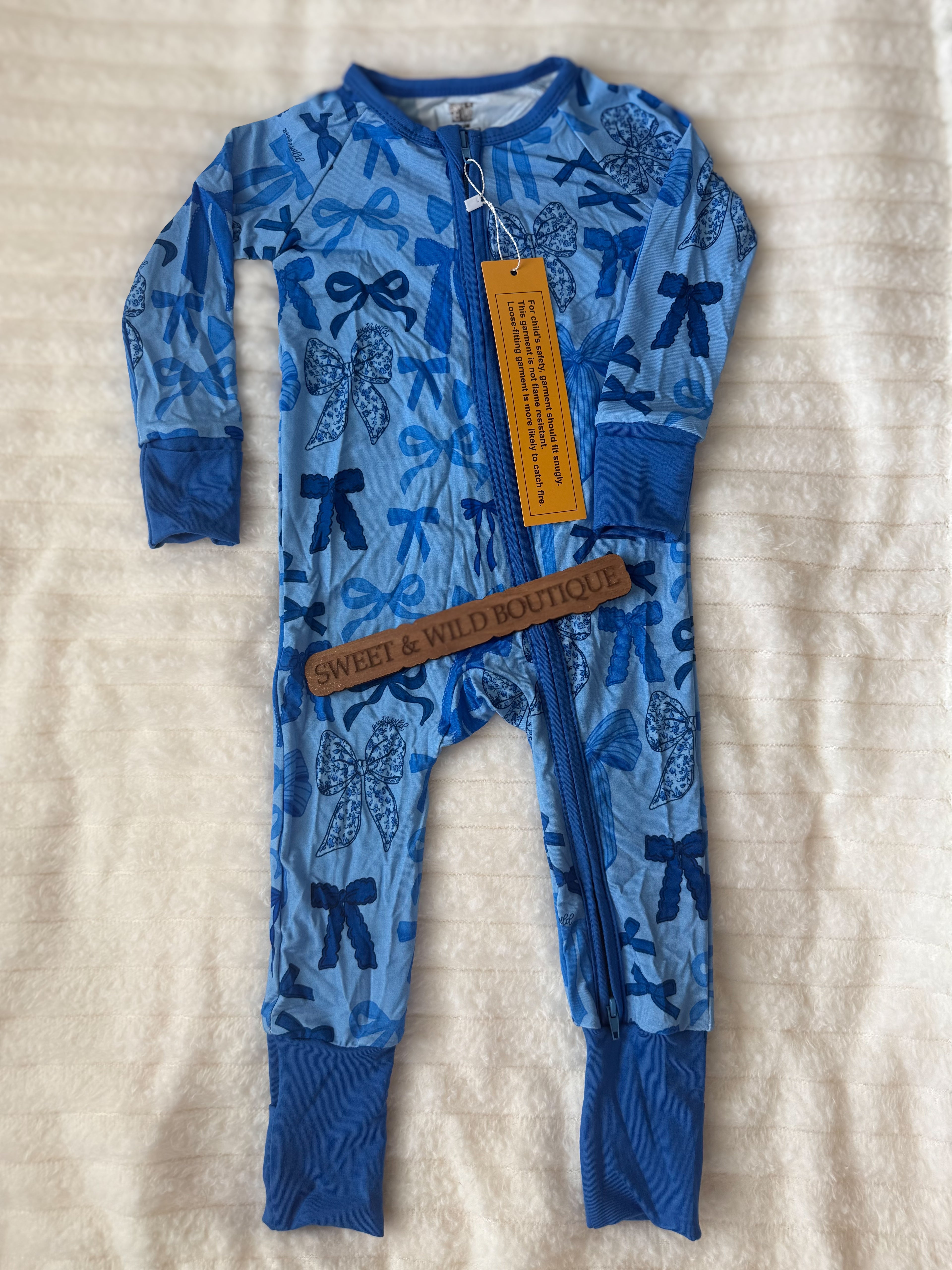 DARLING TOILE BOW ZIPPY
